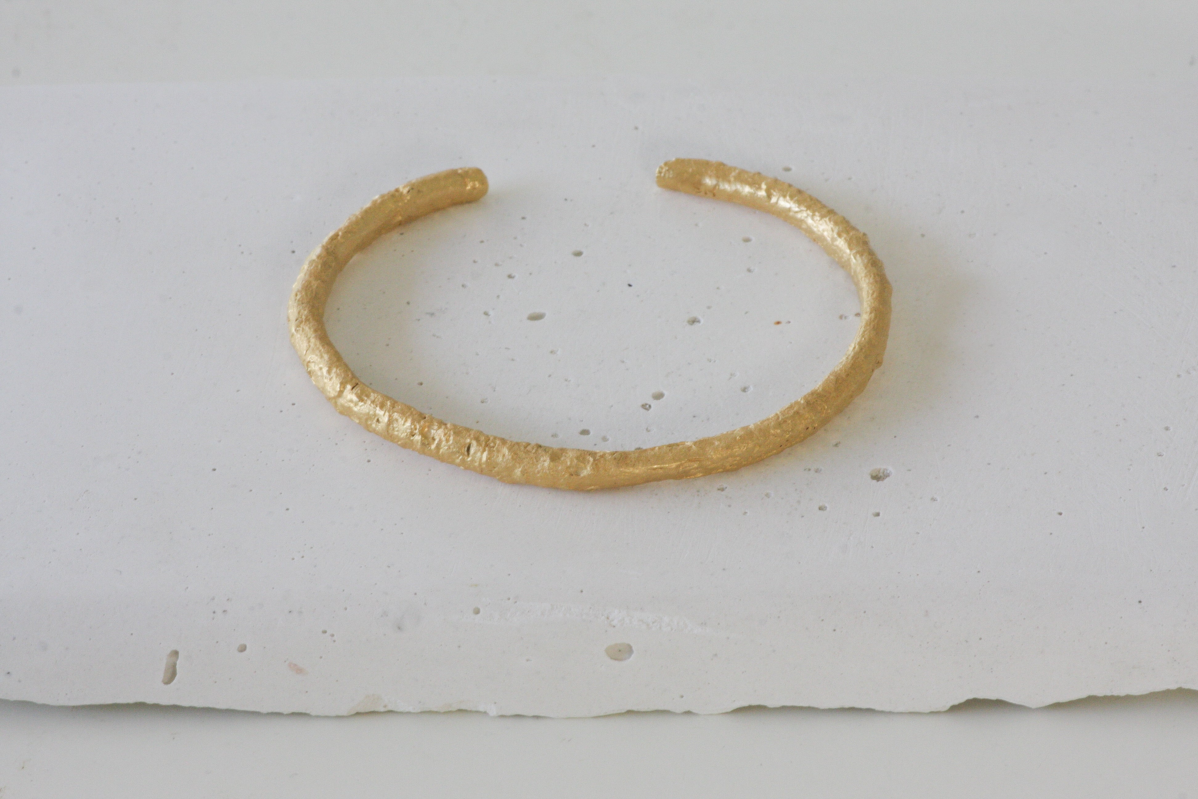 Gold Branch Open Bangle Bracelet
