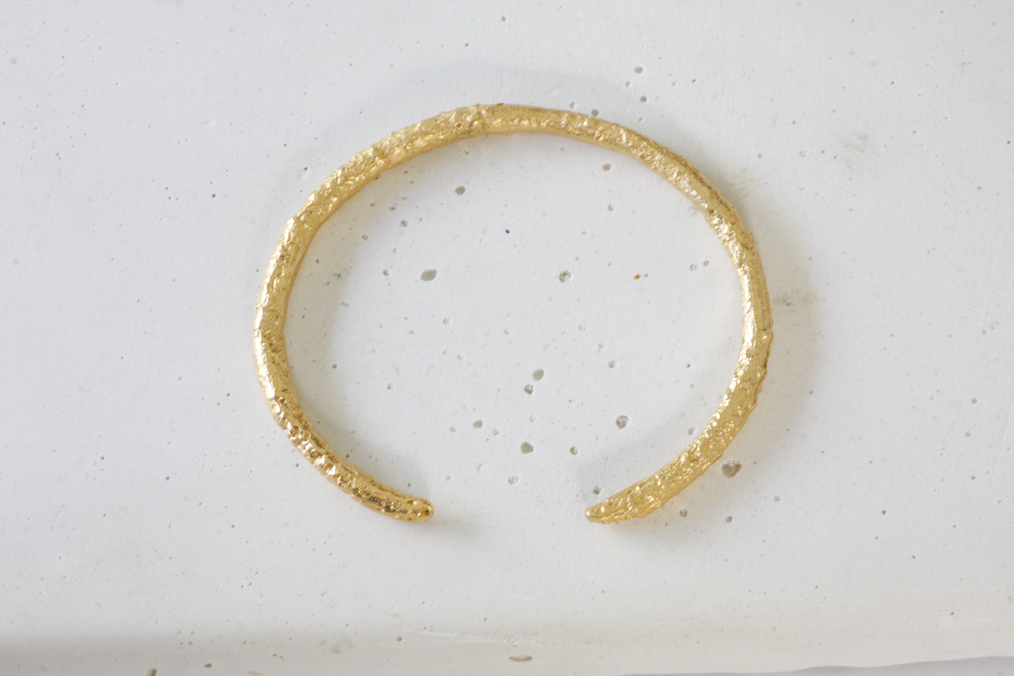 Gold Branch Open Bangle Bracelet