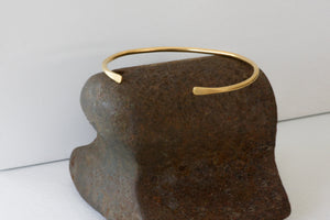 Gold Open cuff bangle bracelet