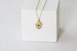 Hamsa Gold Pendant