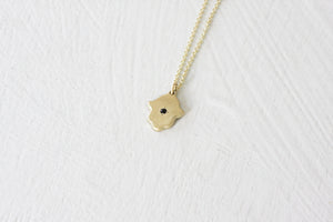 Hamsa Gold Pendant