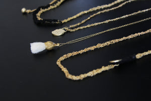Unique White Tassel Necklace Inspired by nature