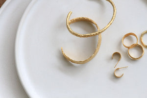 Gold Branch Open Bangle Bracelet