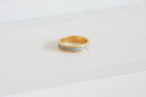 Gold And Concrete Ring