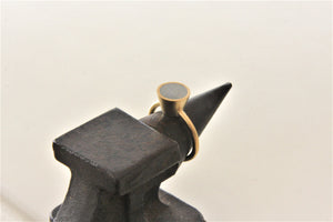 Unique Engagement Ring, Concrete Solitaire Ring, Concrete Jewelry, Contemporary Proposal ring, Modern Ring Design - hs